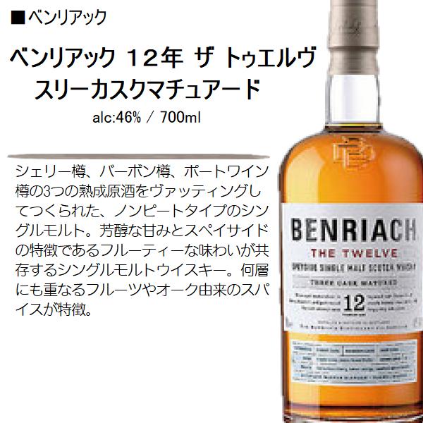 旧ボトル】ベンリアック12年 シングルモルトウイスキー 700ml 46