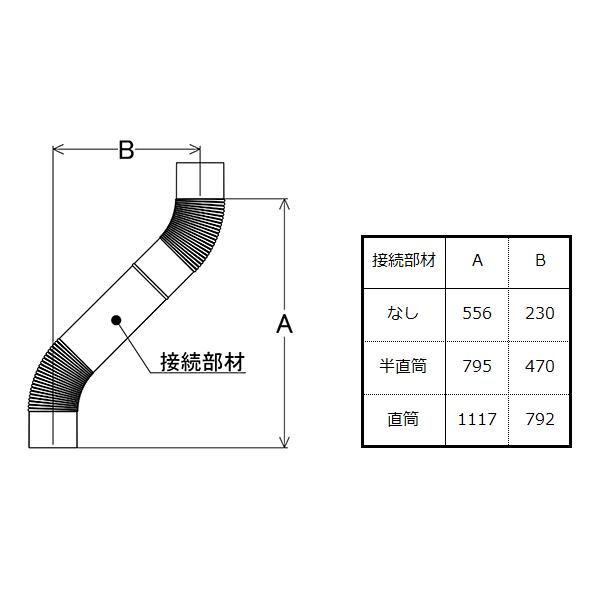 シングル】 ステンレス エビ曲45° φ150mm : ホンマ製作所ヤフー店