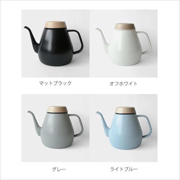琺瑯ケトル Ovject（オブジェクト）ドリップケトル 1.8L やかん ホーロー ほうろう コーヒー 珈琲 ティーポット IH 職人の画像