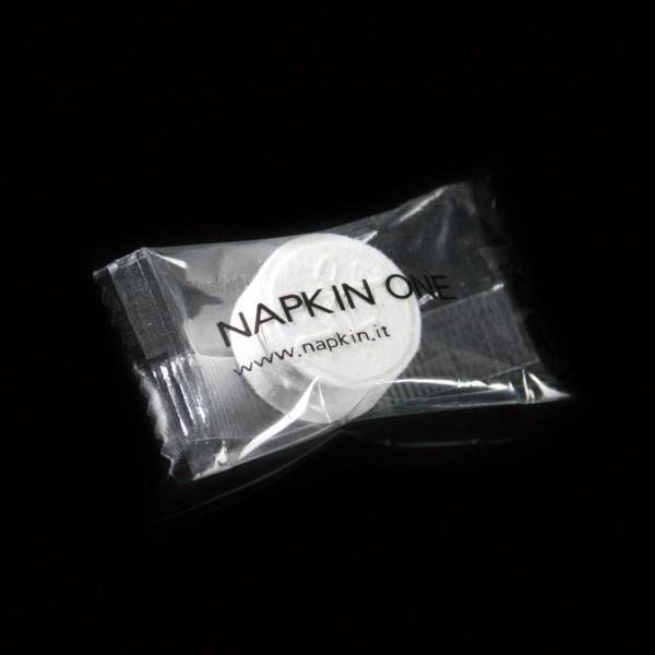 訳あり10%off！ おしぼり タオル  ”NAPKIN”ONE500  圧縮 ガーゼ イタリア 天然素材 携帯 非常用 トラベル 旅行 便利 エコ ナプキンの画像