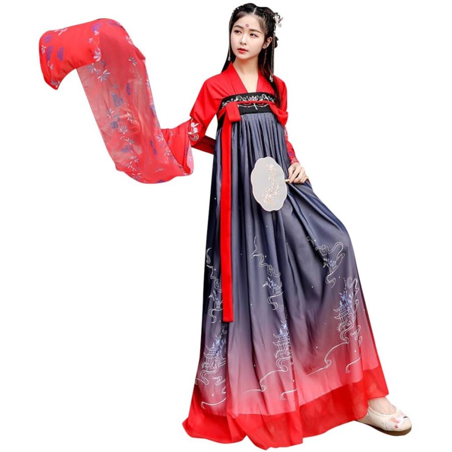 漢服 コスプレ 衣装 レディース 中国服 唐装  宮廷 漢服 コスプレ 衣装 レディース 中国服 唐装 ハロウィン ステージ 宮廷