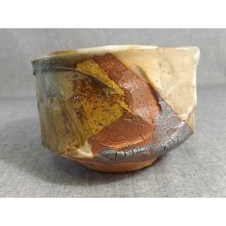 A-24 鳴海織部 抹茶茶碗文部 大臣奨励賞受賞作家 荒川明作 木箱付きの画像