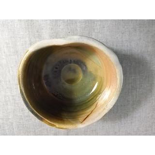 A-24 鳴海織部 抹茶茶碗文部 大臣奨励賞受賞作家 荒川明作 木箱付きの画像