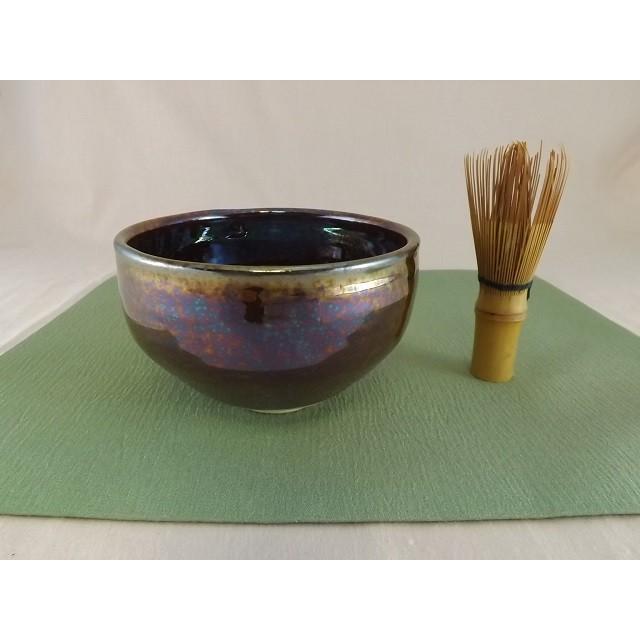 最安 A 32 オーロラ天目 抹茶茶碗 文部大臣奨励賞受賞作家 荒川明作 木箱付き メール便なら送料無料 Zoetalentsolutions Com
