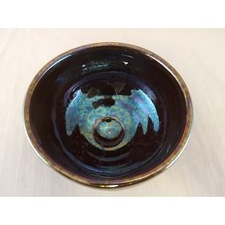 A-32 オーロラ天目 抹茶茶碗  文部大臣奨励賞受賞作家 荒川明作 木箱付きの画像
