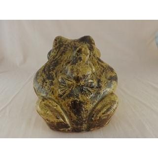 so-17 信楽焼き カエルの親子置物 蛙の置物 かえる 特大 : 焼物