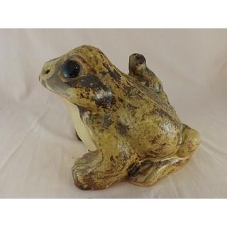 so-17 信楽焼き カエルの親子置物 蛙の置物 かえる 特大 : 焼物