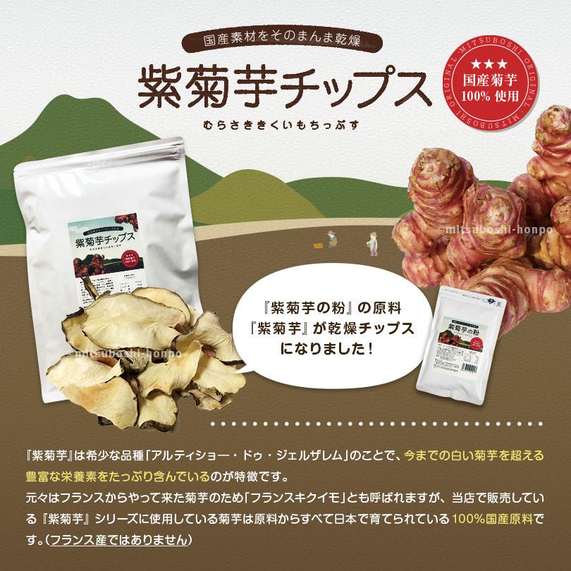 菊芋 チップス キクイモ きくいも 乾燥 国産 紫菊芋チップス 100g 紫菊芋 フランスキクイモ アルティショ 送料無料 | ブランド登録なし | 01