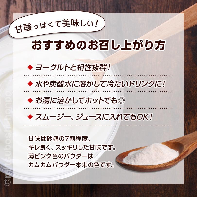 アルロース 天然ビタミンC 希少糖 粉末 甘味料 香川大学 カムカムパウダー配合 300g【 送料無料 】 カムカム 国内製造 プシコース 【ポストにお届け】｜honpo3boshi｜06