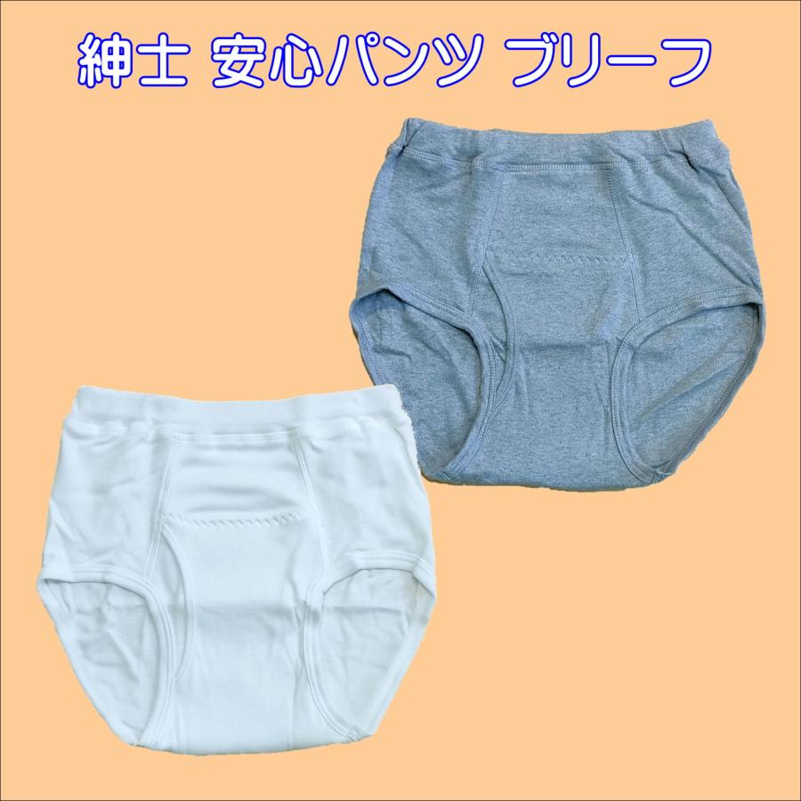 安心パンツ 紳士 ブリーフ 尿漏れ ちょい漏れ 吸水 男性 メンズ 軽失禁