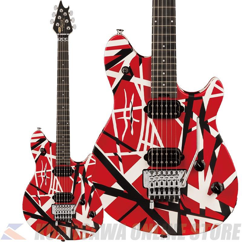 EVH Wolfgang Special Striped Series, Ebony, Red, Black, and White
