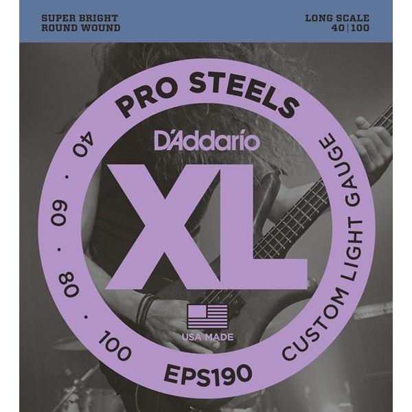 D'Addario XL PROSTEELS EPS190 Long ダダリオ (ベース弦) (ネコポス)｜honten