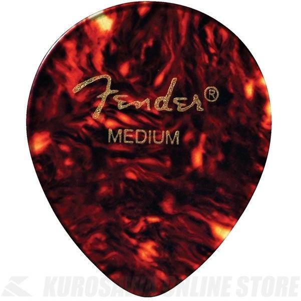 《期間限定！ポイントアップ！》Fender 347 Shape Classic Celluloid Picks MEDIUM (Tortoise Shell) (12枚) (ピック)(ネコポス)(ご予約受付中)｜honten