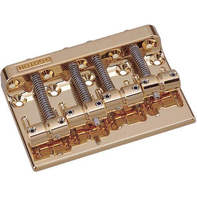 《期間限定！ポイントアップ！》Gotoh / ゴトー Bass Bridge Standard Bass Bridge 201B-4 (Gold) (ベースパーツ/ブリッジ)｜honten