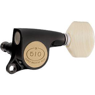 Gotoh / ゴトー SG510 Series for Standard Post SGS510 (Black Chrome / M07) [対応ヘッド: L6/R6/L3+R3 ] (ギターペグ6個set)