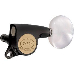 Gotoh / ゴトー SG510 Series for Standard Post SGS510 (Black Chrome / P1) [対応ヘッド: L3+R3 ] (ギターペグ6個set)