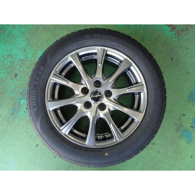 6J-15インチ 5H100 +43 エクシーダー 185/60R15 グッドイヤー 中古