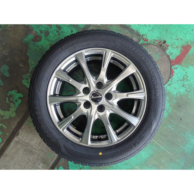 6J-15インチ 5H100 +43 エクシーダー 185/60R15 グッドイヤー 中古