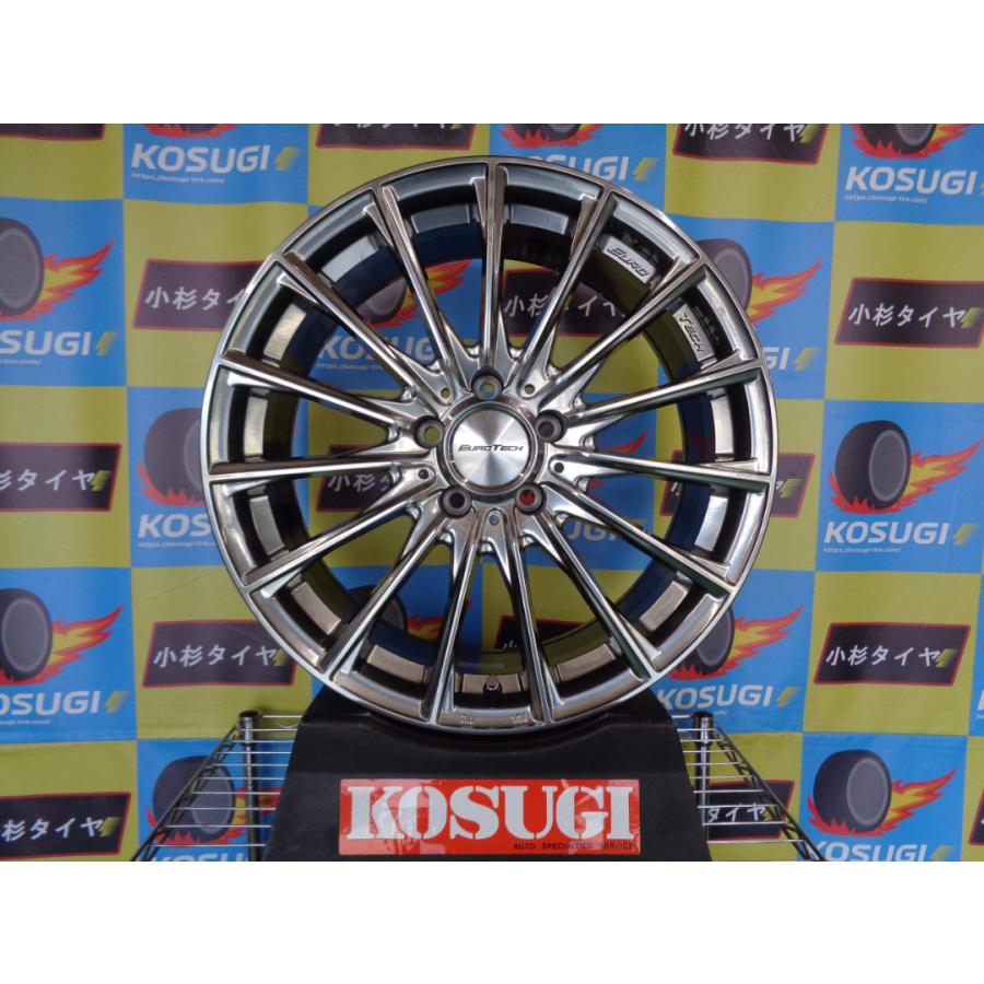 美品 ユーロテック ステージTW15 8J-18 5H112 +38 66.6φ 中古 ホイール 
