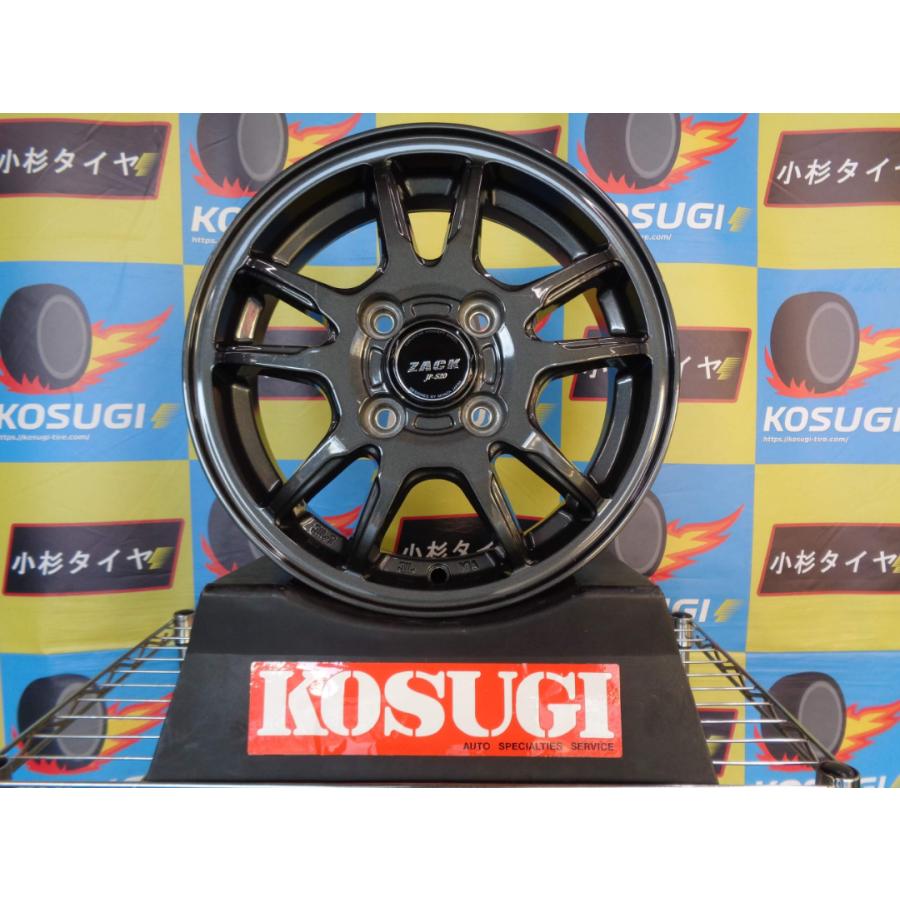 ザックJP-520 4J-13 4H100 +42 ワゴンR ムーブなど 中古ホイール  
