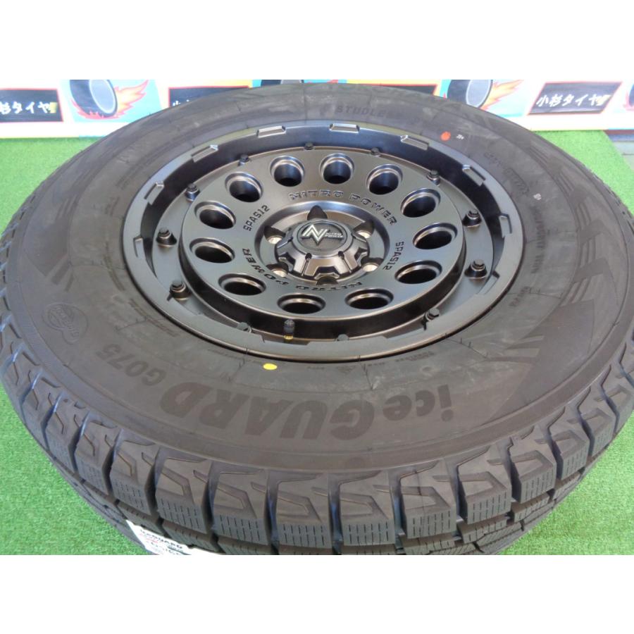 1台限定！265/65R17　ヨコハマ　アイスガードG075　23年製造新品！　17インチ　ナイトロパワーH12　ショットガン　中古スタッドレスセット｜hontenkayt｜03