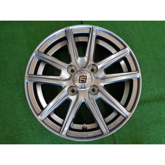 新品未使用品 ザインSS 5.5J-15 4H100 +43 中古ホイール ノート アクア 