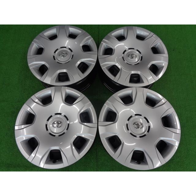 トヨタ ハイエース純正スチール(2) 6J-15 6H139.7 +35 中古ホイール