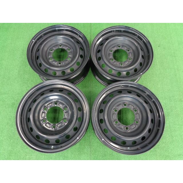 トヨタ ハイエース純正スチール(2) 6J-15 6H139.7 +35 中古ホイール