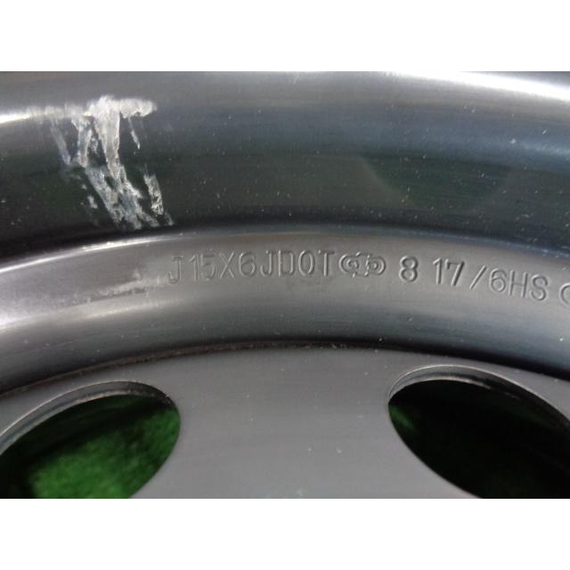 トヨタ ハイエース純正スチール(2) 6J-15 6H139.7 +35 中古ホイール