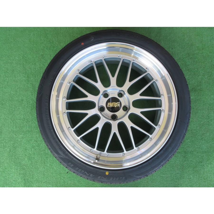 BBS LM ダイヤモンドシルバー 8.5J-20 5H114.3 +43 BBSナット、60 