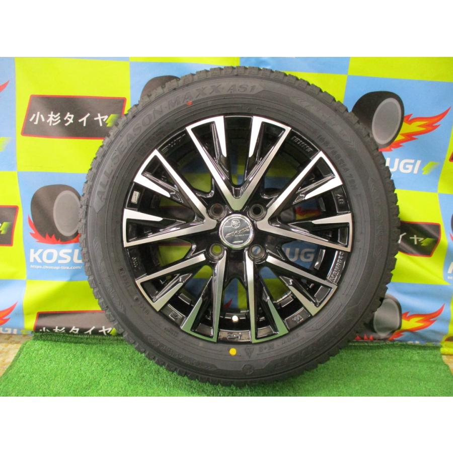 14インチ 新品オールシーズンタイヤ＆中古ホイールセット♪ 165 