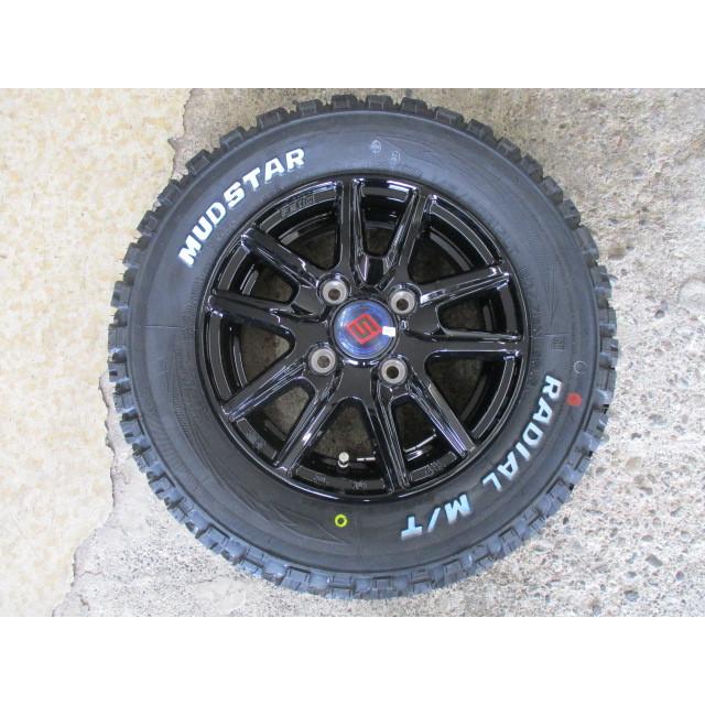 12インチ 軽トラ軽バン用 マッドスター付き新品セット! 145/80R12 80/78 6PR マッドスター 3.5-12 4H100 +45 ザインSS|hontenkayt|05