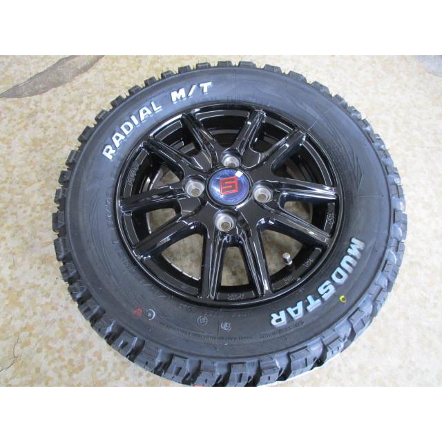 12インチ 軽トラ軽バン用 マッドスター付き新品セット! 145/80R12 80/78 6PR マッドスター 3.5-12 4H100 +45 ザインSS|hontenkayt|06