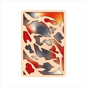 かさね木 メッセージカード 富士山・鯉 マルチカラー (S:0040