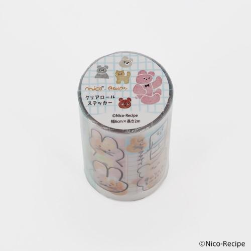 クリアロールステッカー ニコレシピ(S:0040) : Komamono Lab - 通販