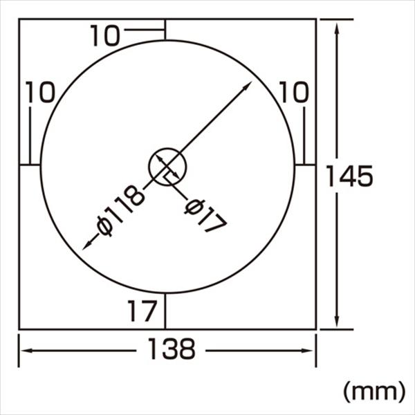 サンワサプライ インクジェットDVD/CDラベル（内径17mm・マット） LB-CDR012N-50 (S:0230)｜honyaclub｜02