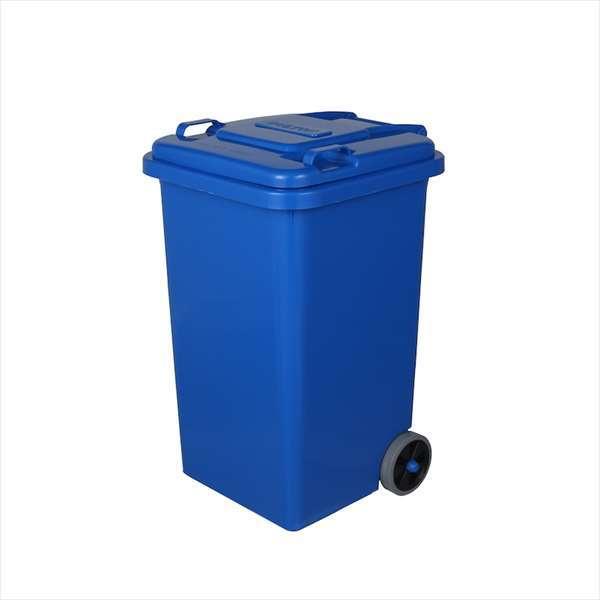 PLASTIC TRASH CAN 45L BLUE プラスチック トラッシュ カン 45L ブルー ダルトン ゴミ箱　100-146BL (S：0240)