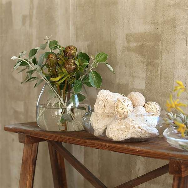 花瓶ペア DULTON（ダルトン） GLASS VASE ''BOLA PLANA'' L ガラス ベース