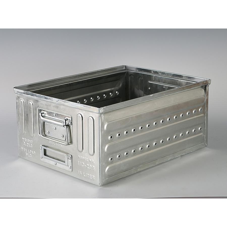 DULTON - D.M.S  ”GARAGE” 16L  GALVANIZED Ｄ.Ｍ.Ｓ “車宿り”１６Ｌ ガルバナイズド ダルトン 収納箱 113-298GV (S：0240) 家具、インテリア-収納ケース-プラケース、押入れ収納