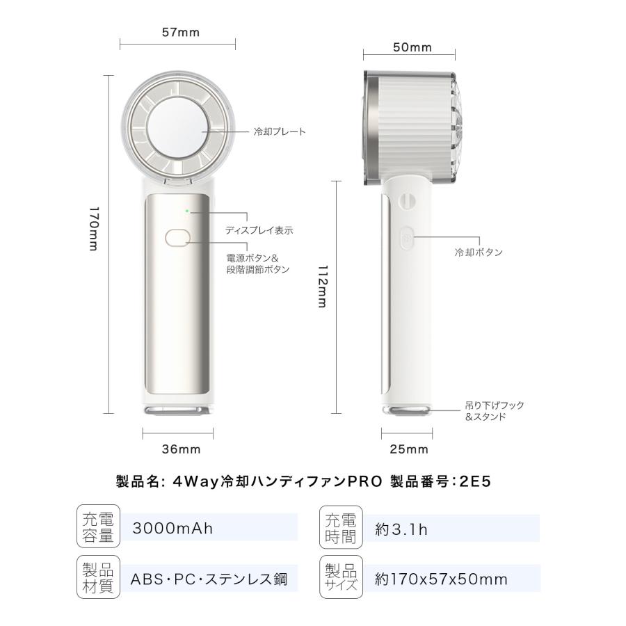 CICIBELLA シシベラ ハンディファン 正規品 最新 4way 冷却ハンディ