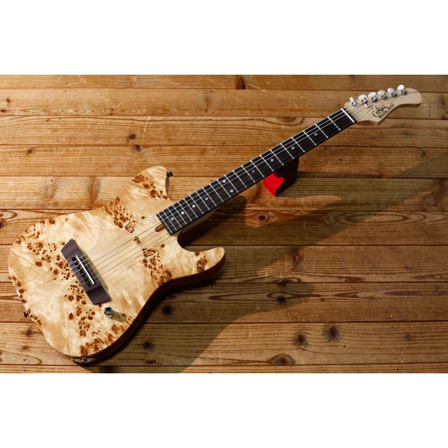 Crews Maniac Sound クルーズマニアックサウンド / Six Nylon / Burl Poplar Top / Natural/ エレクトリックナイロンギター 渋谷店在庫品の画像