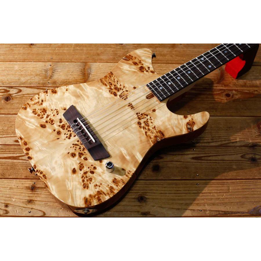Crews Maniac Sound クルーズマニアックサウンド / Six Nylon / Burl Poplar Top / Natural/ エレクトリックナイロンギター 渋谷店在庫品の画像