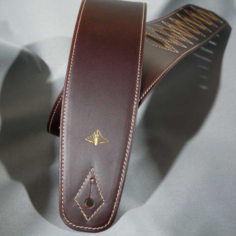 YONEZAWA LEATHER / Hand Made Leather Strap / Burgundy 2 / レザーストラップ