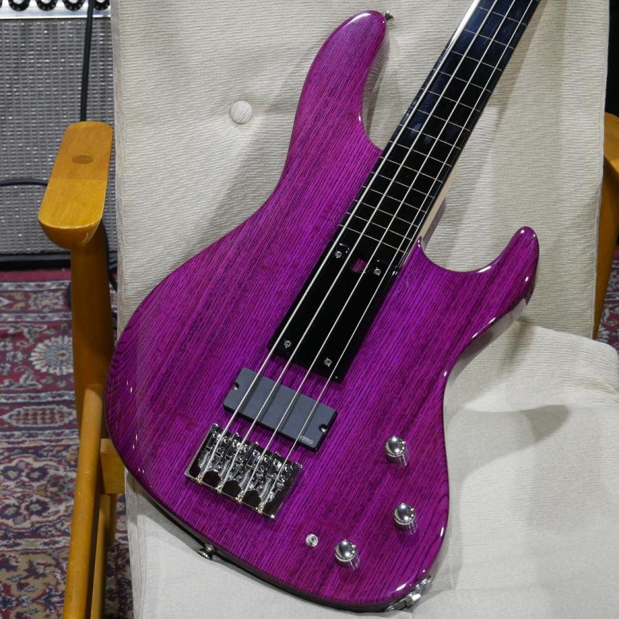 Crews Maniac Sound / Jackson 4 / Purple / フレットレス ベース / チョイキズ品 / EMG / Crews クルーズ / サイドパーク店在庫品_2