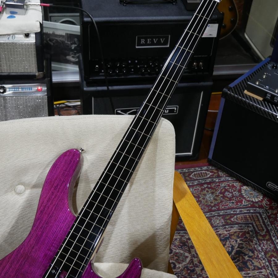 Crews Maniac Sound / Jackson 4 / Purple / フレットレス ベース / チョイキズ品 / EMG / Crews クルーズ / サイドパーク店在庫品_4