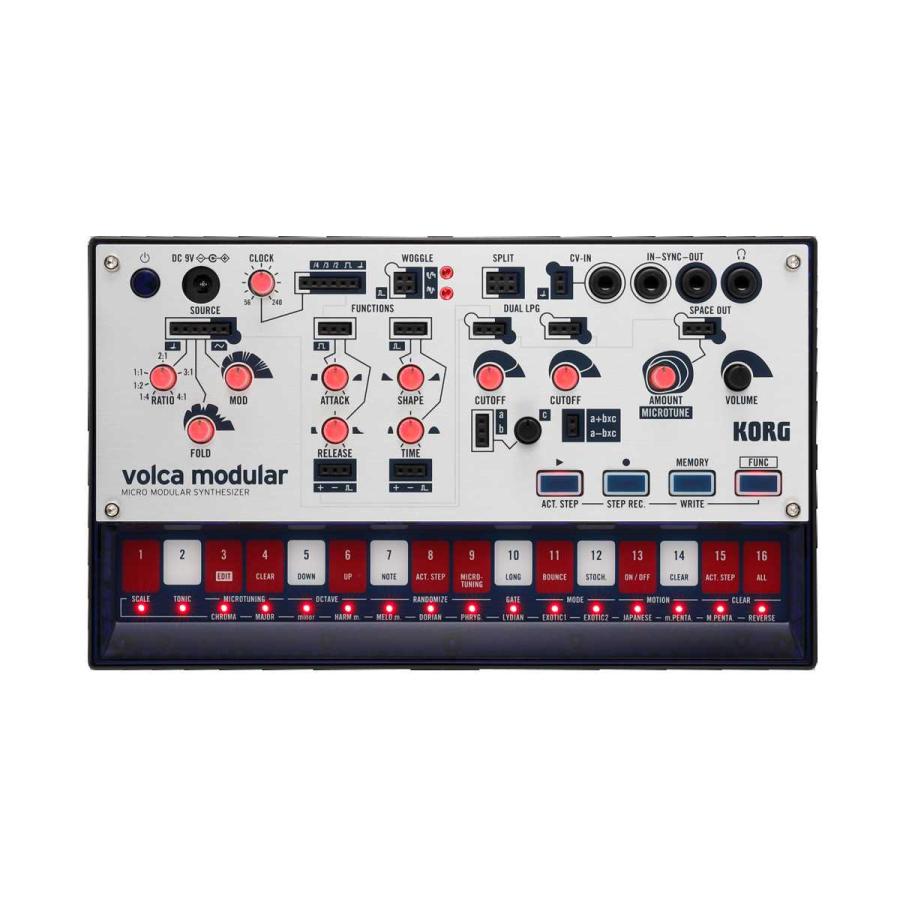 KORG / volca modular / MICRO MODULAR SYNTHESIZER / ヴォルカ / モジュラー シンセ / スピーカー内蔵 / 電池駆動 / サイドーパーク店在庫品｜hoochies｜02