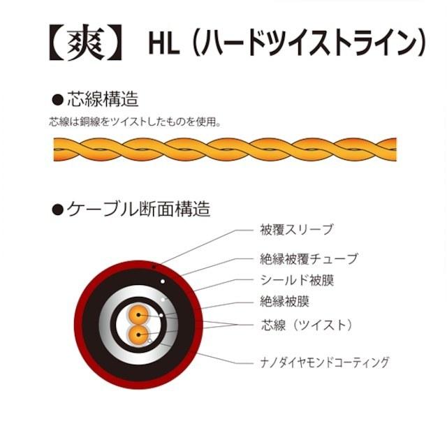 KR'Z NANO DIAMOND CABLE / Super爽【SUPER SOU】 / 3m / LS / エレキベース用 / ケーブル シールド / サイドパーク店在庫品の画像
