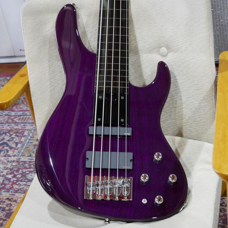 Crews Maniac Sound / Jackson 5 JH Purple フレットレスベース 5弦