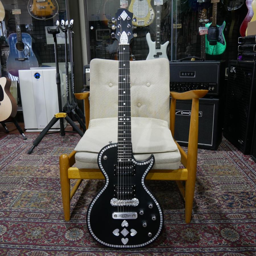 Zemaitis / IFG-AC-24 Heart Black ゼマイティス パールインレイ 布袋