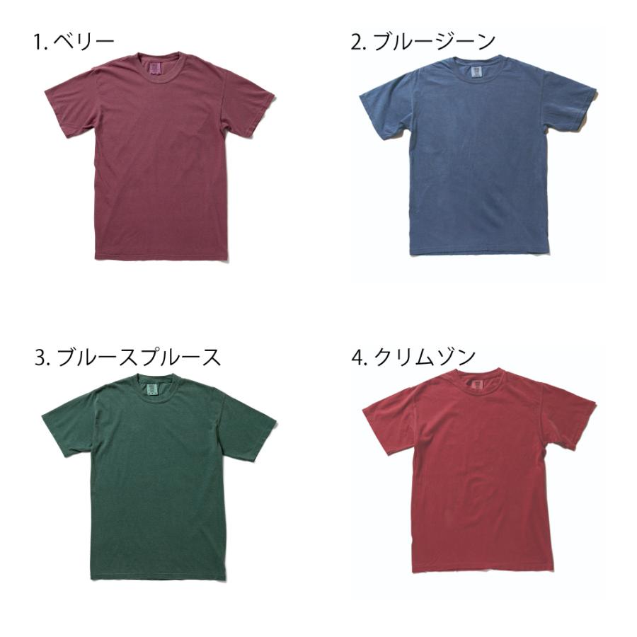 コンフォートカラーズ Tシャツ ComfortColors 半袖Tシャツ コットンTシャツ 無地 半袖 後染め メンズ レディース 夏 こなれ ウォッシュド コットン 綿｜hoodluck｜02